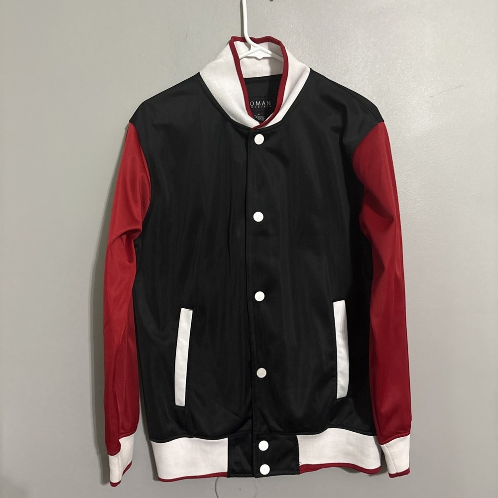 KOMAN Stadium‎ Jacket Med Black x Red Polyester Dabbo Street  Colors